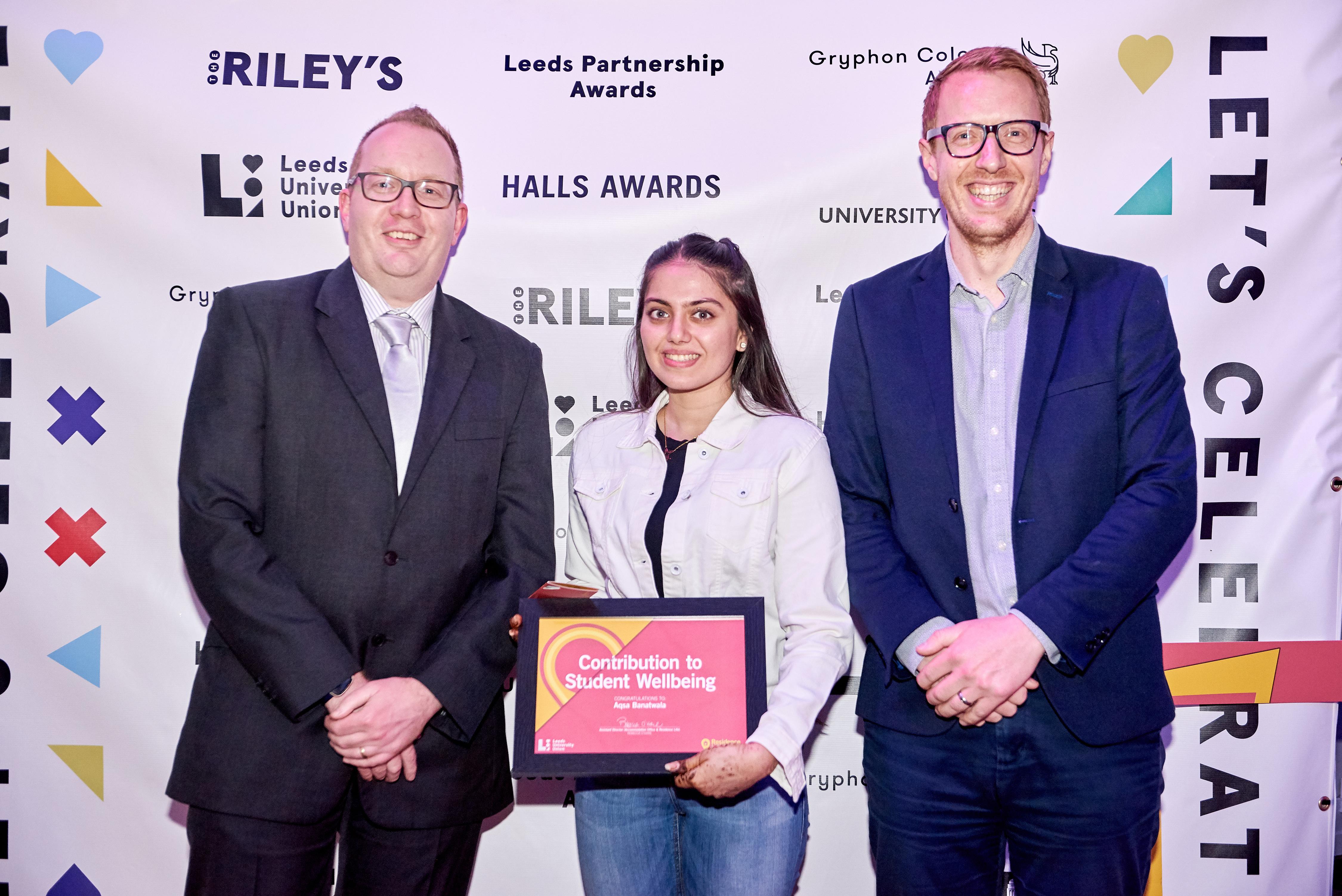 Contribution to Student Wellbeing Award - Aqsa Banatwala 